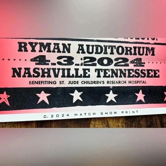 Hatch Print | The Ryman, poster. Bobby Bones and the Raging Idiots 4/24 - Picture 6 of 12